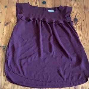 Wine colored blouse